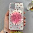 قاب گوشی iPhone 11 آیفون فانتزی سخت Hard لیزری لاکچری طرح گل کیوت کد 102668