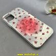 قاب گوشی iPhone 11 آیفون فانتزی سخت Hard لیزری لاکچری طرح گل کیوت کد 102668