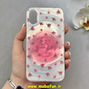 قاب گوشی iPhone X / iPhone XS آیفون فانتزی سخت Hard لیزری لاکچری طرح گل کیوت کد 102671