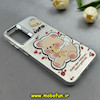 قاب گوشی Galaxy A15 سامسونگ اورجینال فانتزی سخت لیزری لنز و دکمه کرومی طرح تدی کد 102786
