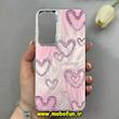 قاب گوشی Galaxy A35 سامسونگ اورجینال فانتزی سخت لیزری لنز و دکمه کرومی طرح قلب کد 102839