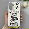 قاب گوشی Galaxy A36 / A56 سامسونگ اورجینال فانتزی سخت لیزری لنز و دکمه کرومی طرح پاندا کد 102854