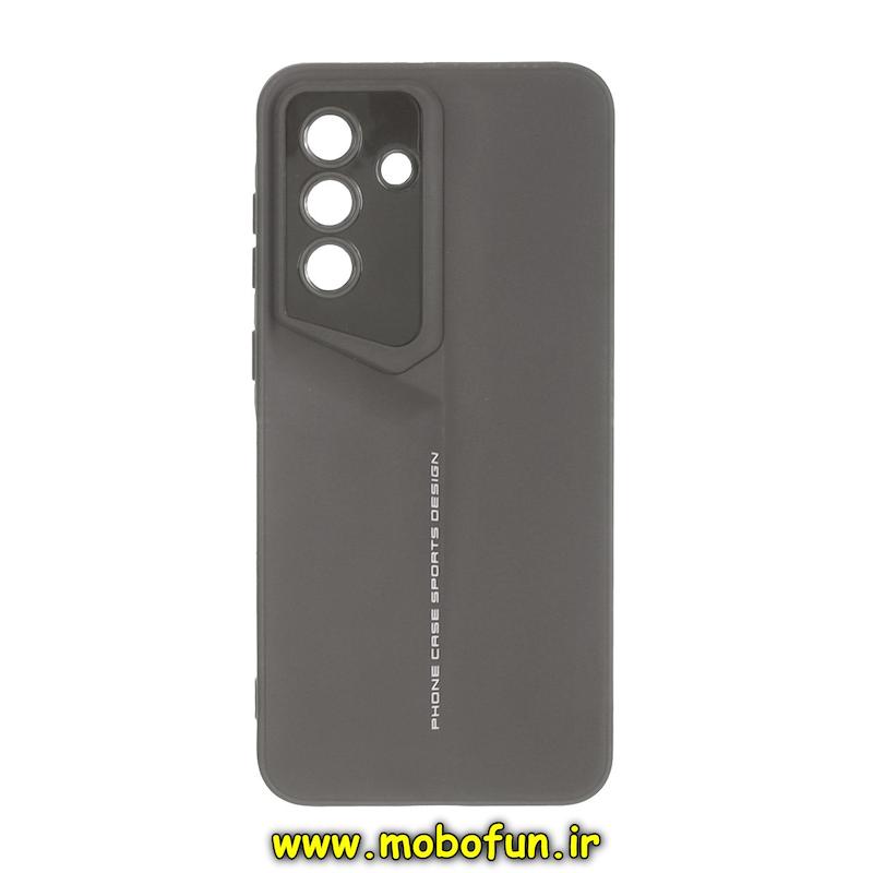 قاب گوشی Galaxy A36 / A56 سامسونگ Porsche Design سیلیکونی ژله ای محافظ لنز دار خاکستری کد 93714