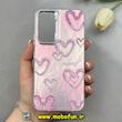 قاب گوشی Galaxy A54 سامسونگ اورجینال فانتزی سخت لیزری لنز و دکمه کرومی طرح قلب کد 102877
