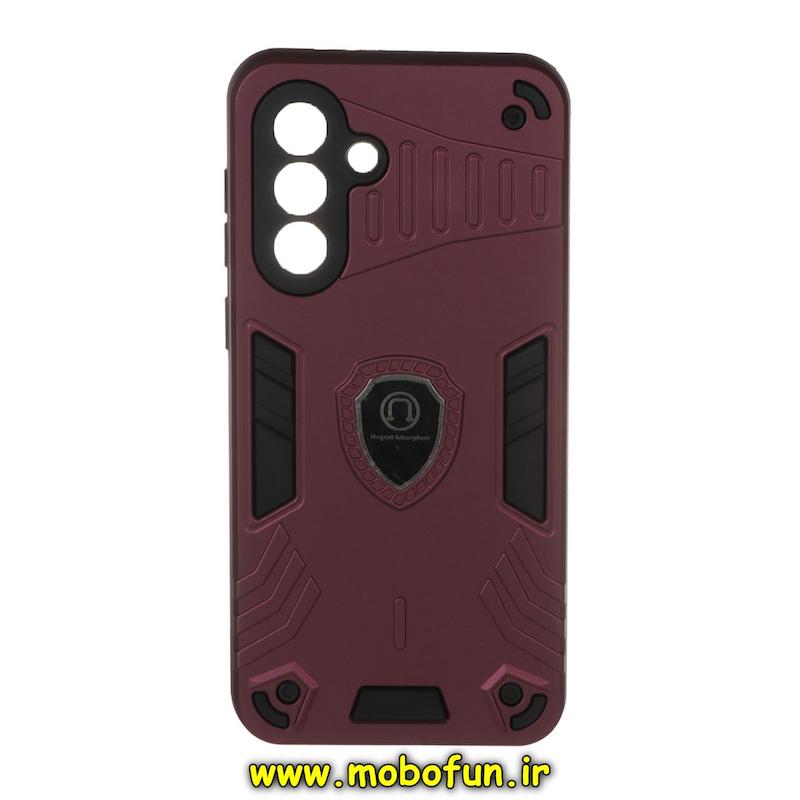 قاب گوشی Galaxy A36 / A56 سامسونگ طرح ضد ضربه بتمن Magnet Adsorption مگنتی زرشکی کد 93729