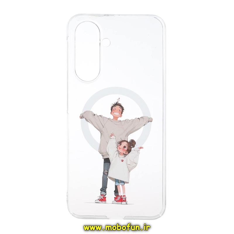 قاب گوشی Galaxy A17 / A26 سامسونگ طلقی سخت Hard شیشه ای شفاف ضد تغییر رنگ طرح مگ سیف فانتزی دخترونه کیوت کد 1-15-102418