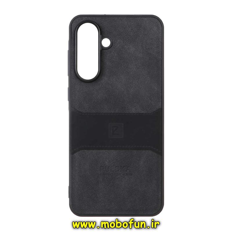 قاب گوشی Galaxy A56 سامسونگ اورجینال PULOKA پولوکا NEW CASE چرمی جیر دوخت دار HARD مشکی کد 93759