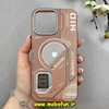 قاب گوشی iPhone 15 Pro Max آیفون اورجینال defens NIO فانتزی اسپرت مگ سیف دار HARD سخت LIGHT SAND کد 103036