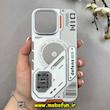 قاب گوشی iPhone 15 Pro Max آیفون اورجینال defens NIO فانتزی اسپرت مگ سیف دار HARD سخت LIGHT SAND کد 103037