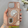 قاب گوشی iPhone 15 آیفون اورجینال defens NIO فانتزی اسپرت مگ سیف دار HARD سخت LIGHT SAND کد 103040