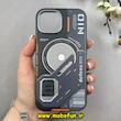 قاب گوشی iPhone 15 آیفون اورجینال defens NIO فانتزی اسپرت مگ سیف دار HARD سخت LIGHT SAND کد 103041