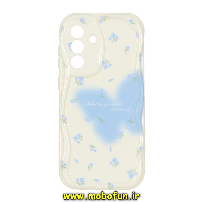 قاب گوشی Galaxy A36 / A56 سامسونگ لاکچری بالشتی ژله ای محافظ لنزدار طرح پروانه کیوت کد 93781