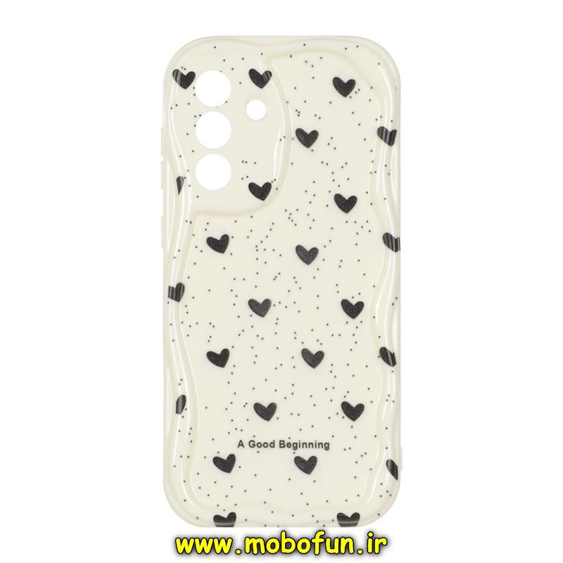 قاب گوشی Galaxy A36 / A56 سامسونگ لاکچری بالشتی ژله ای محافظ لنزدار طرح قلب کیوت کد 93785