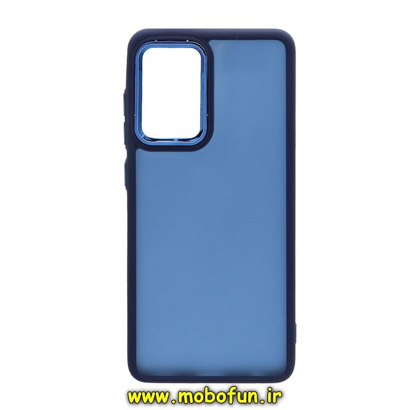 قاب گوشی Galaxy A52 4G / Galaxy A52 5G / Galaxy A52S سامسونگ پشت مات متال کیس دور سیلیکونی سرمه ای کد 93820