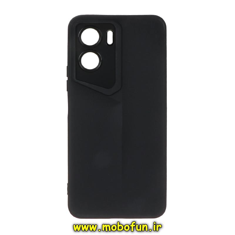 قاب گوشی Honor 90 Lite آنر Porsche Design سیلیکونی ژله ای محافظ لنز دار مشکی کد 93924