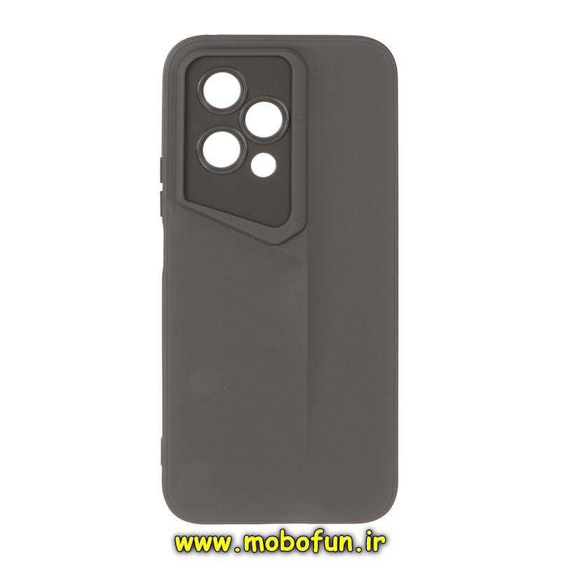 قاب گوشی Honor 200 Lite آنر Porsche Design سیلیکونی ژله ای محافظ لنز دار خاکستری کد 93929