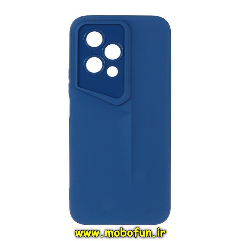 قاب گوشی Honor 200 Lite آنر Porsche Design سیلیکونی ژله ای محافظ لنز دار آبی کد 93930