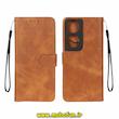 کیف گوشی Honor X7B آنر مگنتی طرح چرم کتابی محافظ لنزدار بنددار عسلی کد 93956