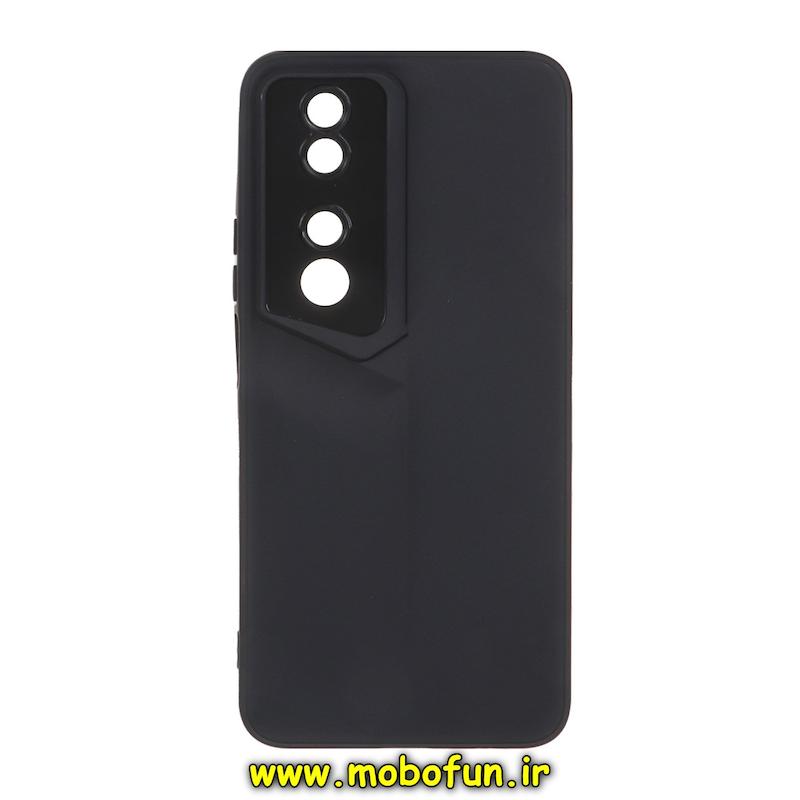 قاب گوشی Honor X7B آنر Porsche Design سیلیکونی ژله ای محافظ لنز دار مشکی کد 93959