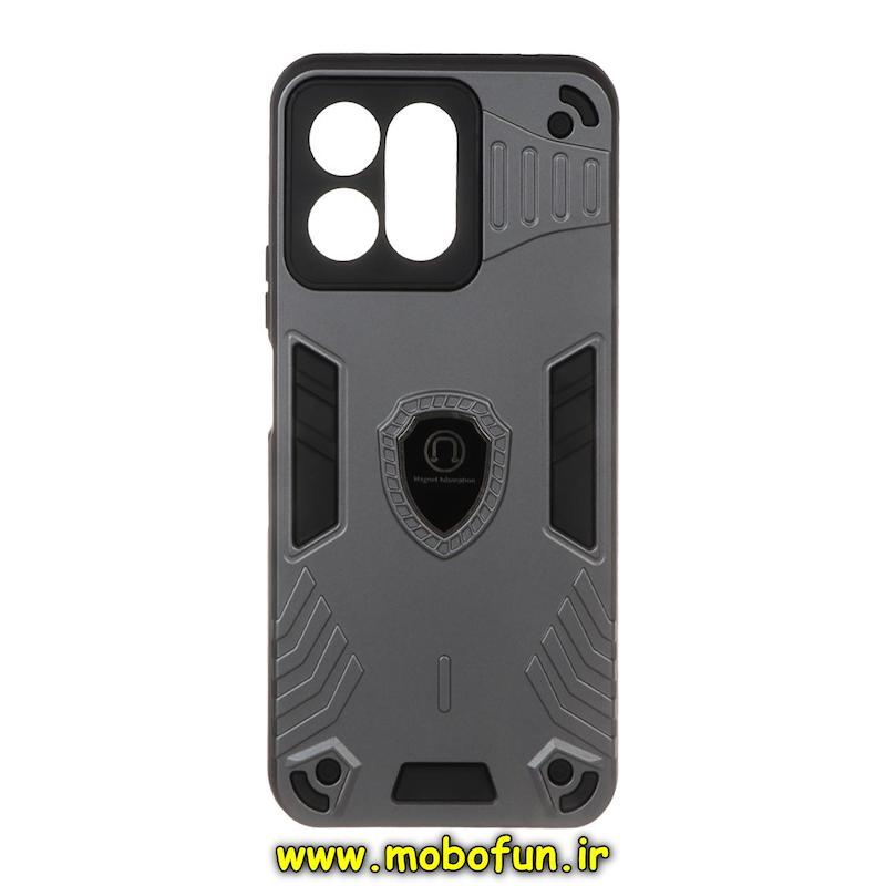 قاب گوشی Honor X7C آنر طرح ضد ضربه بتمن Magnet Adsorption مگنتی خاکستری کد 93970