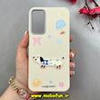 قاب گوشی Galaxy A24 سامسونگ لدرکیس Leather Case عروسکی سیلیکونی برجسته طرح سگ کیوت کرم کد 103139