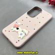 قاب گوشی Galaxy A35 سامسونگ لدرکیس Leather Case عروسکی سیلیکونی برجسته طرح گربه کیوت صورتی کد 103152