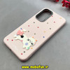 قاب گوشی Galaxy A54 سامسونگ لدرکیس Leather Case عروسکی سیلیکونی برجسته طرح گربه کیوت صورتی کد 103158