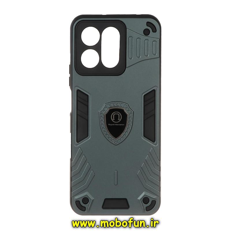 قاب گوشی Honor X7C آنر طرح ضد ضربه بتمن Magnet Adsorption مگنتی سبز کد 93972
