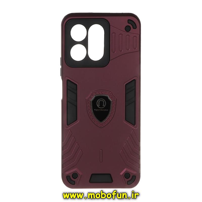 قاب گوشی Honor X7C آنر طرح ضد ضربه بتمن Magnet Adsorption مگنتی زرشکی کد 93973