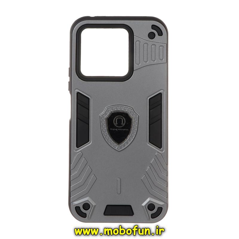 قاب گوشی Honor X8B آنر طرح ضد ضربه بتمن Magnet Adsorption مگنتی خاکستری کد 93983