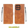 کیف گوشی Honor X8B آنر مگنتی طرح چرم کتابی محافظ لنزدار بنددار عسلی کد 93993
