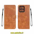 کیف گوشی Honor X8B آنر مگنتی طرح چرم کتابی محافظ لنزدار بنددار عسلی کد 93993