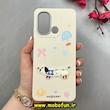 قاب گوشی Redmi 12C / Poco C55 / Redmi 11A شیائومی لدرکیس Leather Case عروسکی سیلیکونی برجسته طرح سگ کیوت کرم کد 103189