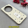 قاب گوشی Redmi 14C / Poco C75 / Redmi A4 شیائومی لدرکیس Leather Case عروسکی سیلیکونی برجسته طرح سگ پشمالو کیوت کرم کد 103195
