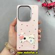 قاب گوشی Redmi Note 13 4G شیائومی لدرکیس Leather Case عروسکی سیلیکونی برجسته طرح گربه کیوت صورتی کد 103197
