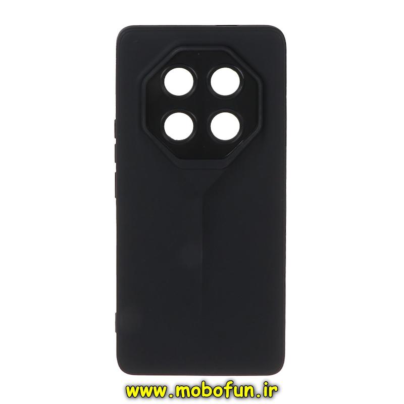 قاب گوشی Honor X9C آنر Porsche Design سیلیکونی ژله ای محافظ لنز دار مشکی کد 94022
