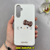 قاب گوشی Galaxy A54 سامسونگ لاکچری اورجینال فانتزی رزینی برجسته طرح کیتی Kitty کیوت کد 103054