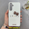 قاب گوشی Galaxy S24 FE سامسونگ لاکچری اورجینال فانتزی رزینی برجسته طرح کیتی Kitty کیوت کد 103060