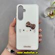 قاب گوشی Galaxy S24 FE سامسونگ لاکچری اورجینال فانتزی رزینی برجسته طرح کیتی Kitty کیوت کد 103060