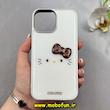 قاب گوشی iPhone 13 Pro Max آیفون لاکچری اورجینال فانتزی رزینی برجسته طرح کیتی Kitty کیوت کد 103062