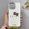 قاب گوشی iPhone 16 Pro Max آیفون لاکچری اورجینال فانتزی رزینی برجسته طرح کیتی Kitty کیوت کد 103065