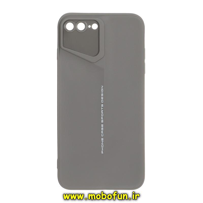 قاب گوشی iPhone 7 Plus / iPhone 8 Plus آیفون سری Porsche Design سیلیکونی ژله ای محافظ لنز دار خاکستری کد 94034