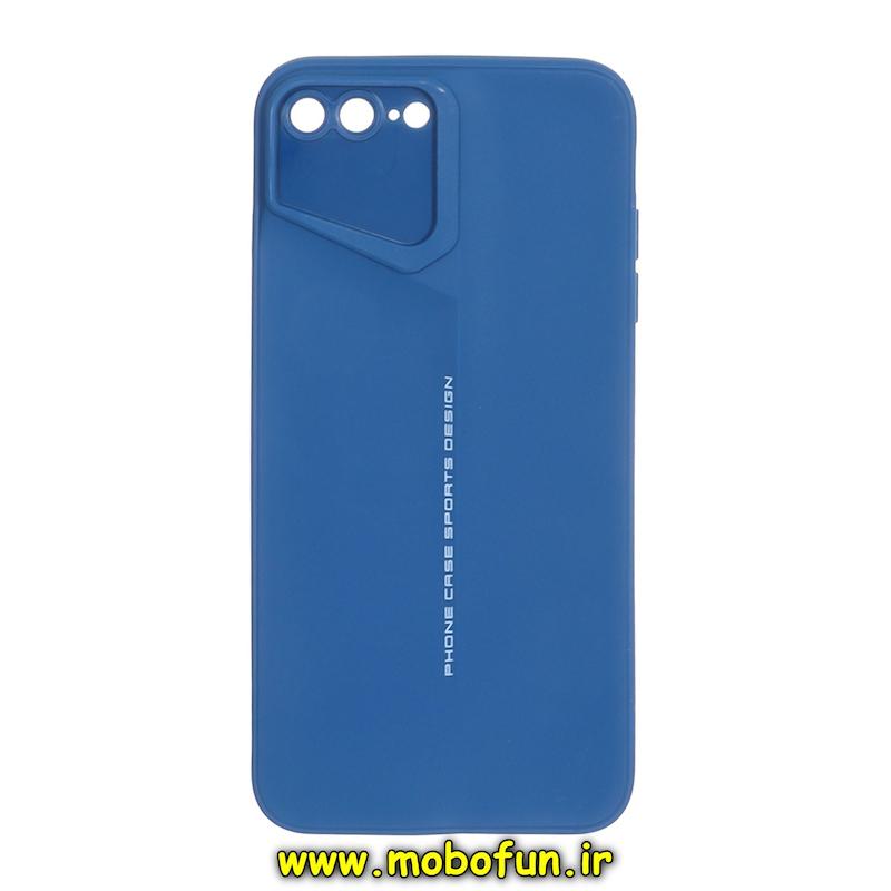 قاب گوشی iPhone 7 Plus / iPhone 8 Plus آیفون سری Porsche Design سیلیکونی ژله ای محافظ لنز دار آبی کد 94036