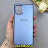 قاب گوشی Galaxy A31 سامسونگ اورجینال SO COOL سوکول لنز کرومی براق آبی کد 103226