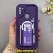 قاب گوشی Galaxy A11 / M11 سامسونگ سیلیکونی Solid منحنی جدید چاپی استندشو محافظ لنزدار طرح Head Of Kick بنفش کد 103348