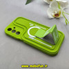 قاب گوشی Galaxy A15 سامسونگ سیلیکونی Solid منحنی جدید چاپی استندشو محافظ لنزدار طرح Head Of Kick سبز فسفری کد 103353