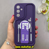 قاب گوشی Galaxy A16 سامسونگ سیلیکونی Solid منحنی جدید چاپی استندشو محافظ لنزدار طرح Head Of Kick بنفش کد 103356