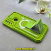 قاب گوشی Galaxy A20S سامسونگ سیلیکونی Solid منحنی جدید چاپی استندشو محافظ لنزدار طرح Head Of Kick سبز فسفری کد 103363