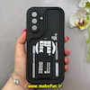 قاب گوشی Galaxy A36 سامسونگ سیلیکونی Solid منحنی جدید چاپی استندشو محافظ لنزدار طرح Head Of Kick مشکی کد 103377