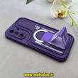 قاب گوشی Galaxy A36 سامسونگ سیلیکونی Solid منحنی جدید چاپی استندشو محافظ لنزدار طرح Head Of Kick بنفش کد 103378